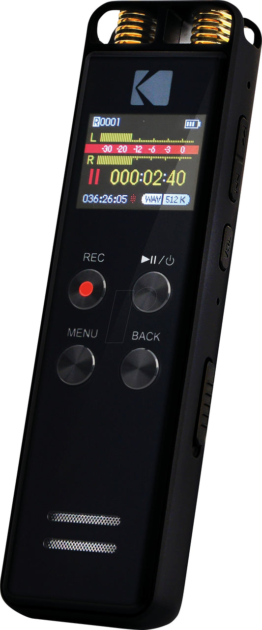 Digitālais Diktofons Stereo Ierakstam Kodak VRC550, 8GB Atmiņa