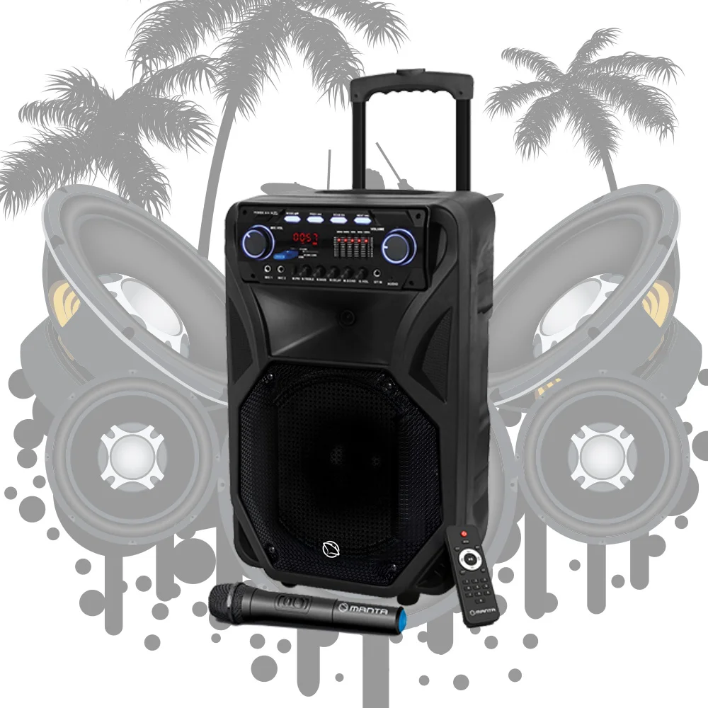 Portable Speaker With Bluetooth, Disco Lights - Manta SPK5021PRO