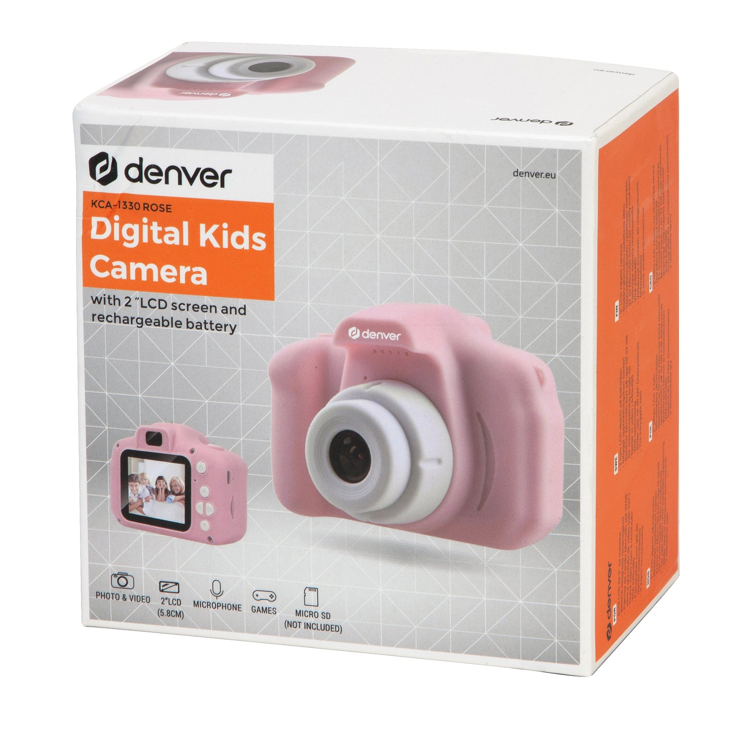 Children's Camera with Filters and Games, Denver KCA-1330 Rose MK3