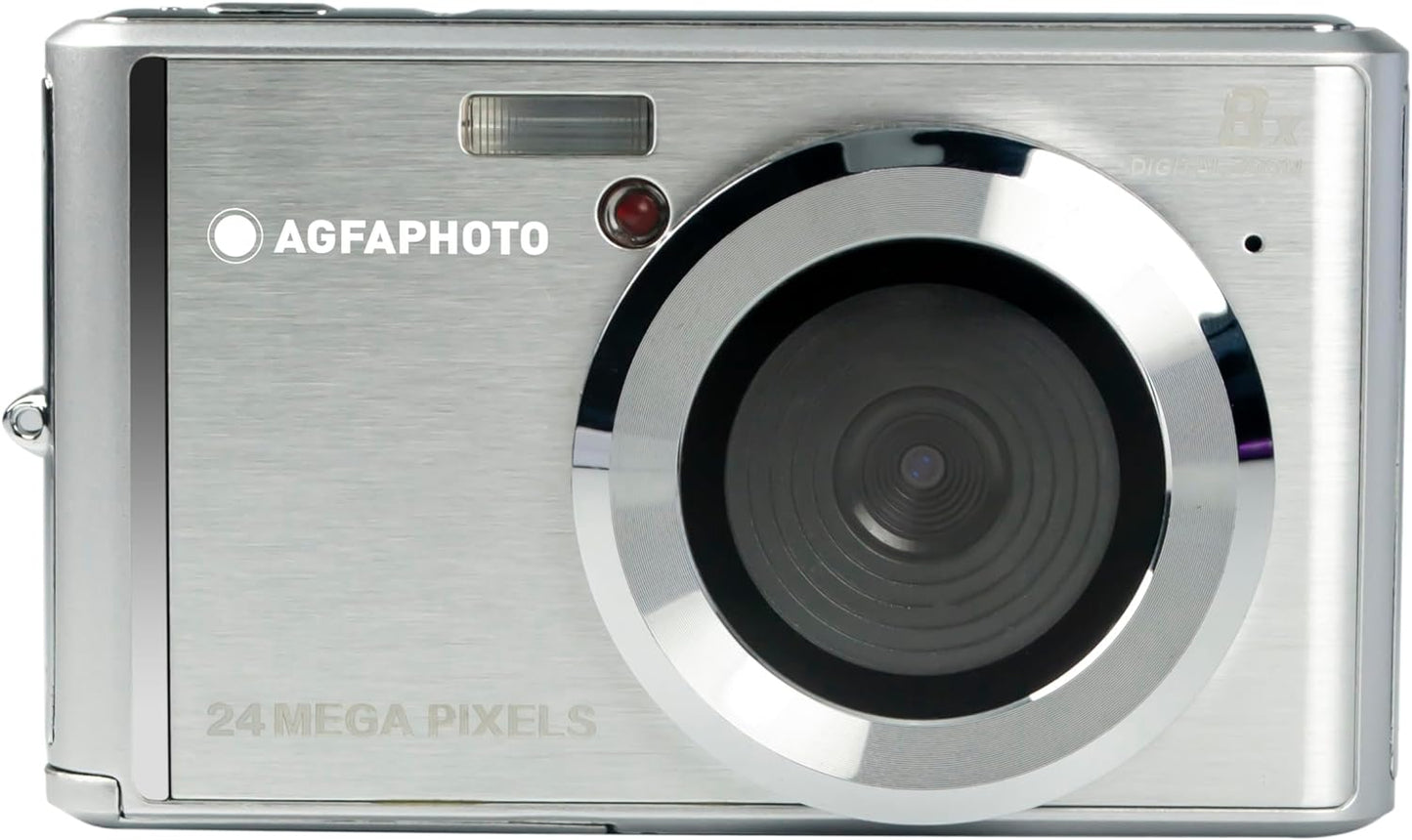 Digitālā Kamera ar 24 MP CMOS Sensoru, 8x Tālummaiņu - AGFA DC5500 Silver