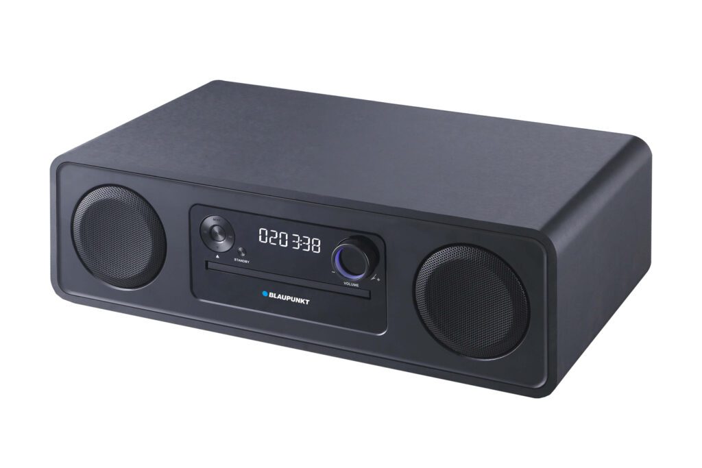 Bluetooth Audio Sistēma Blaupunkt MS20BK - CD/MP3/WMA Atskaņošana, FM Radio ar 40 Stacijām, USB Ports, 120W Izejas Jauda