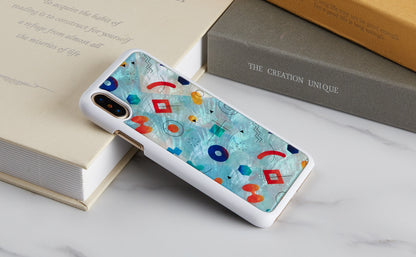 Smartphone cover iPhone XS/S iKins Poppin Rock White