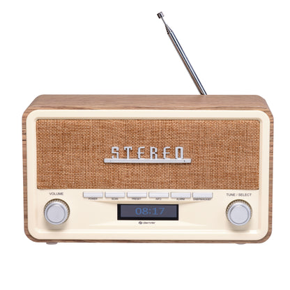 Digitālais Retro Radio ar Bluetooth un Modinātāju, Denver DAB-18LW