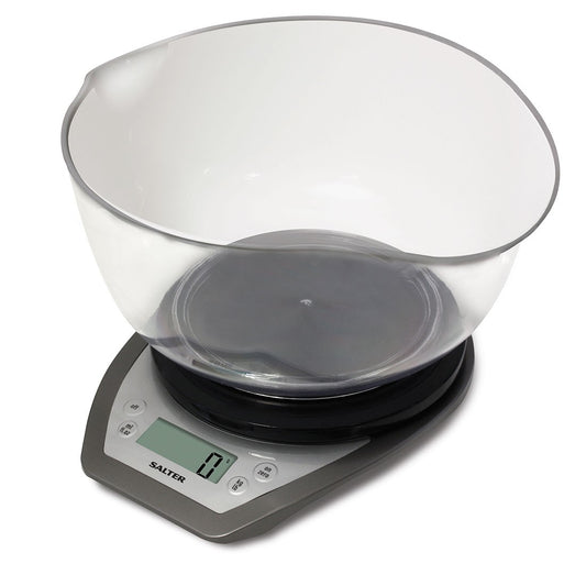 Electronic Kitchen Scales with Double Spouts, Silver - Salter 1024