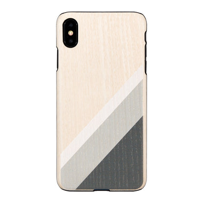 Viedtālruņa vāciņš iPhone XS Max pelēks-melns no MAN&WOOD