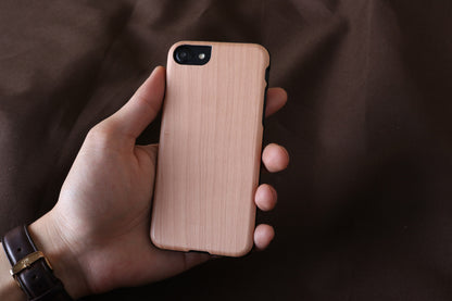 iPhone 7/8 SE (2020) koka un polikarbonāta vāciņš - MAN&WOOD ampero black