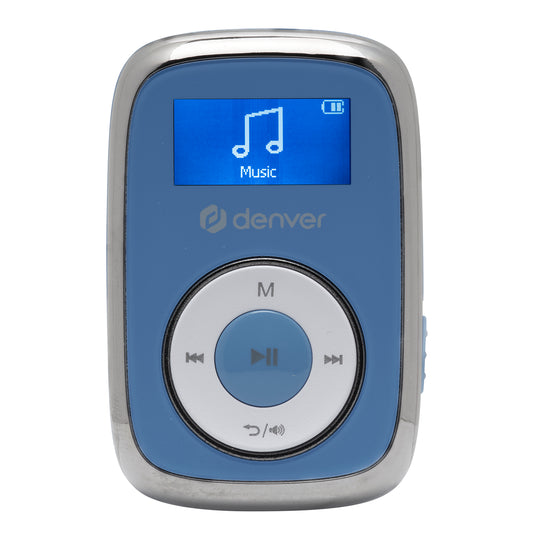 MP3-плеер Denver MPS-316BU Blue со встроенной памятью 16 ГБ