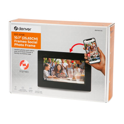 Smart photo frame with Wi-Fi and touch screen, DENVER PFF-1015B