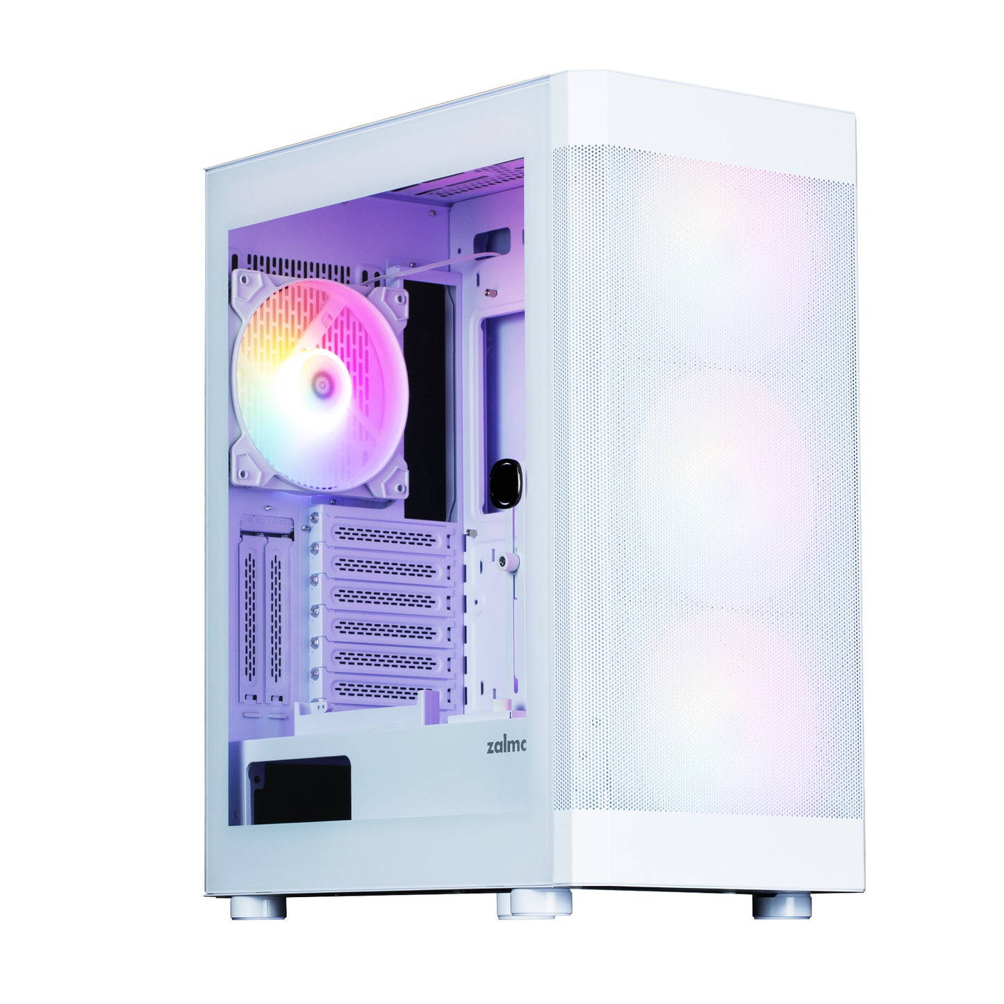 Zalman i4 TG Белый, вентилятор RGB x4