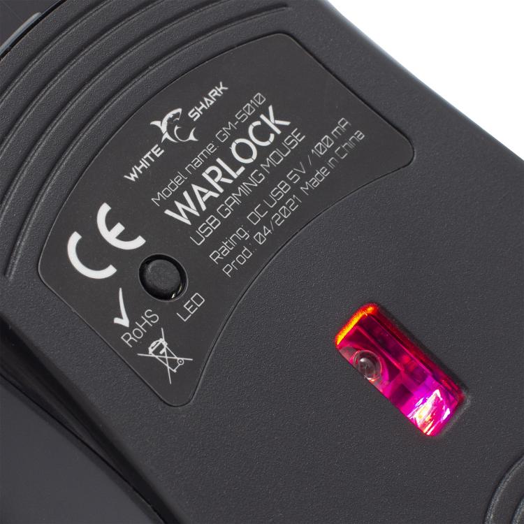 Оптическая 7D-мышь с RGB-подсветкой — White Shark GM-5010 Warlock 