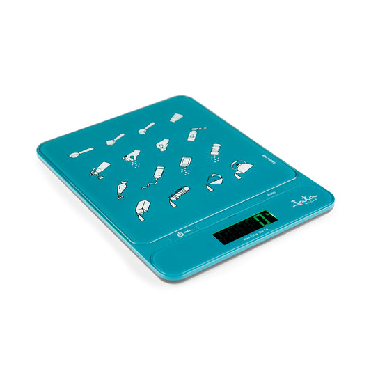 Blue electronic scales with USB, Jata HBAL1204