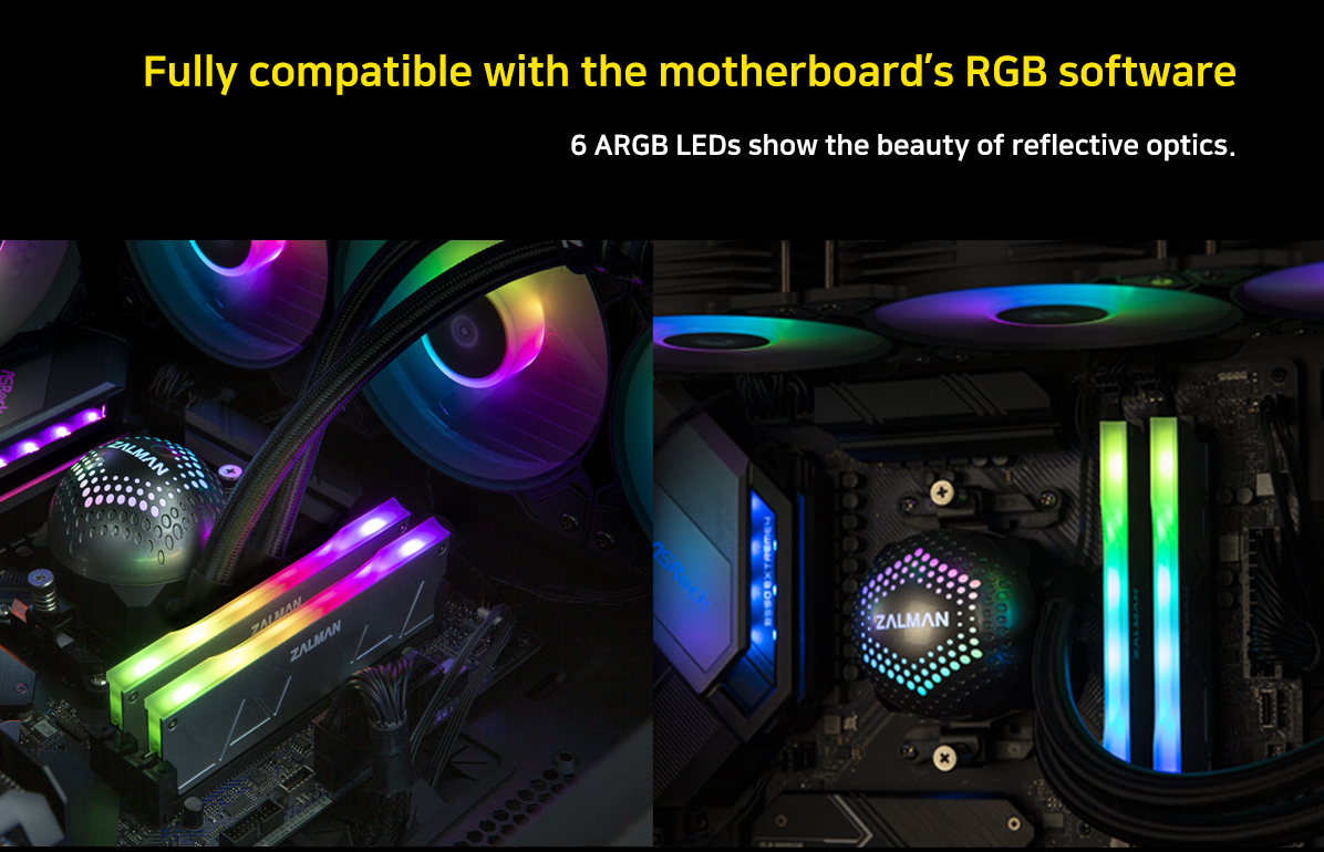 Синхронизируемый теплораспределитель RGB Zalman ZM-MH10