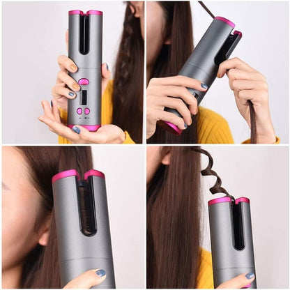 Automatic hair curler with tourmaline ceramic