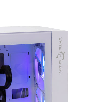 Computer case with RGB fans - White Shark GCC-2401 Warhead-3 