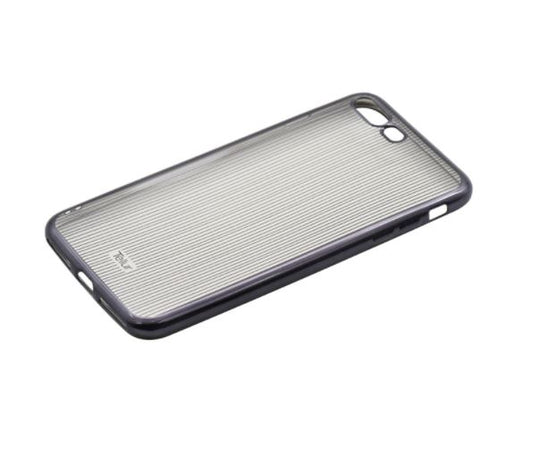 Aizsargvāciņš iPhone 7 Plus ar vertikālām svītrām, Tellur, melns