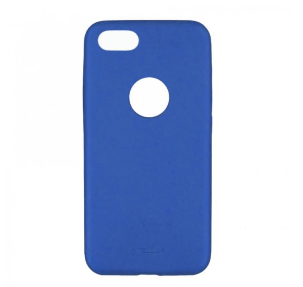 Vāciņš iPhone 8, zila sintētiskā āda, Tellur