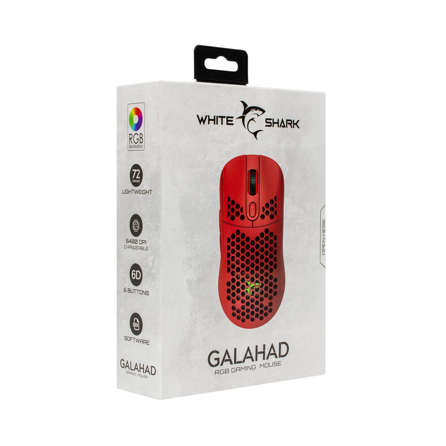 White Shark GM-5007 GALAHAD-R Gaming Mouse Red