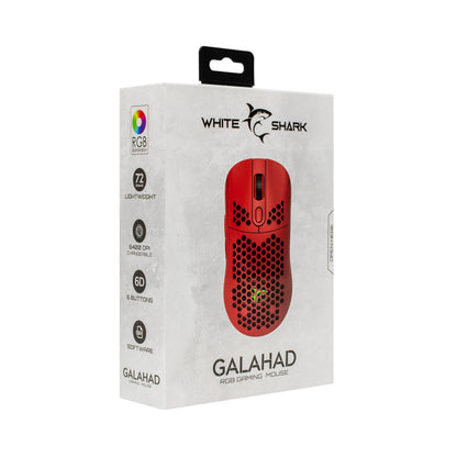 Игровая мышь White Shark GM-5007 GALAHAD-R, красная
