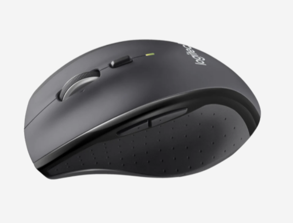 Wireless Office Mouse with Laser Technology, 7 Buttons - Logitech M705 (Black) 