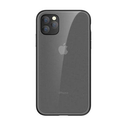 Elegantais triecienizturīgais telefona maciņš iPhone 11 Pro Max - Comma Joy, melns