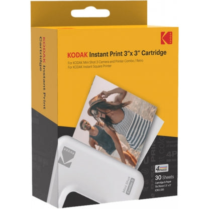 Ink cartridge + photo paper 3x3" 30 sheets Kodak ICRG330