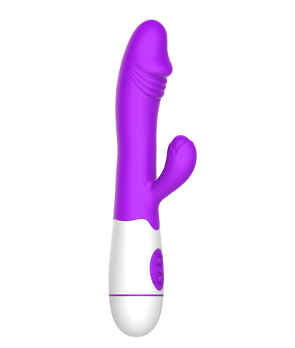 G-spot and clitoris massager, purple - Erolab (ZYCD01p)