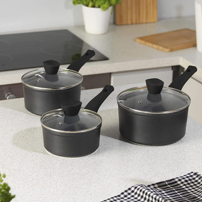 Russell Hobbs RH01706EU Pearlised saucepan set 3pcs