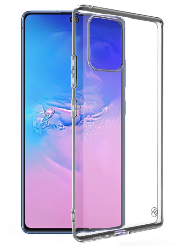 Силиконовый защитный чехол для Samsung S10 Lite, прозрачный, Tellur