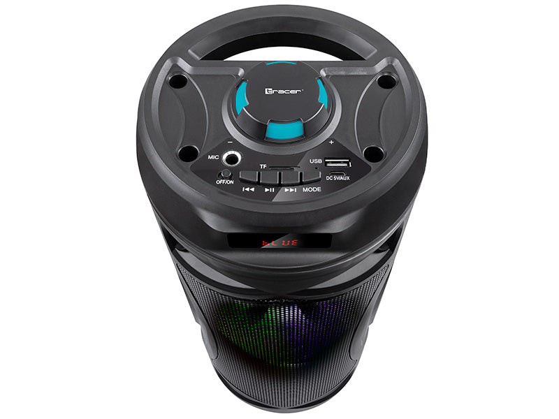 Bluetooth Speaker with TWS, 15W, LED Lighting, FM Radio, Tracer 46925 Rocket