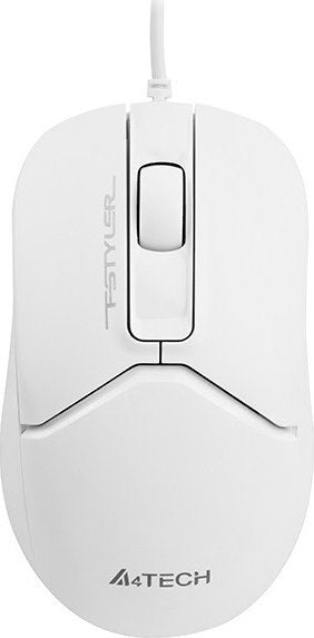Silent optical mouse with vertical and horizontal scrolling, A4Tech FSTYLER FM12S White
