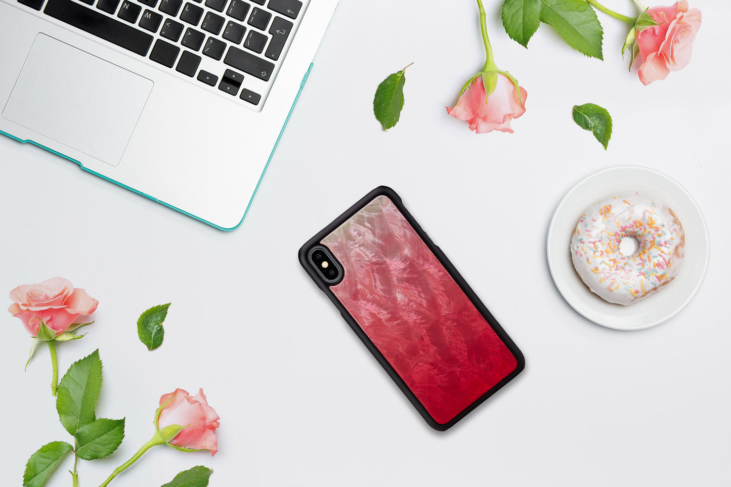 iPhone XS Max cover pink-black - iKins