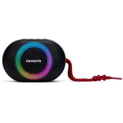 Portable Bluetooth speaker, powerful 10W audio output, Aiwa BST-330RD Red