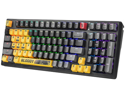 Kompakta mehāniskā tastatūra ar RGB - A4Tech Bloody S98