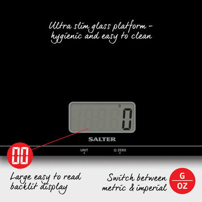 Salter 1172 BKDRCEU16 Large Platform Digital Kitchen Scale