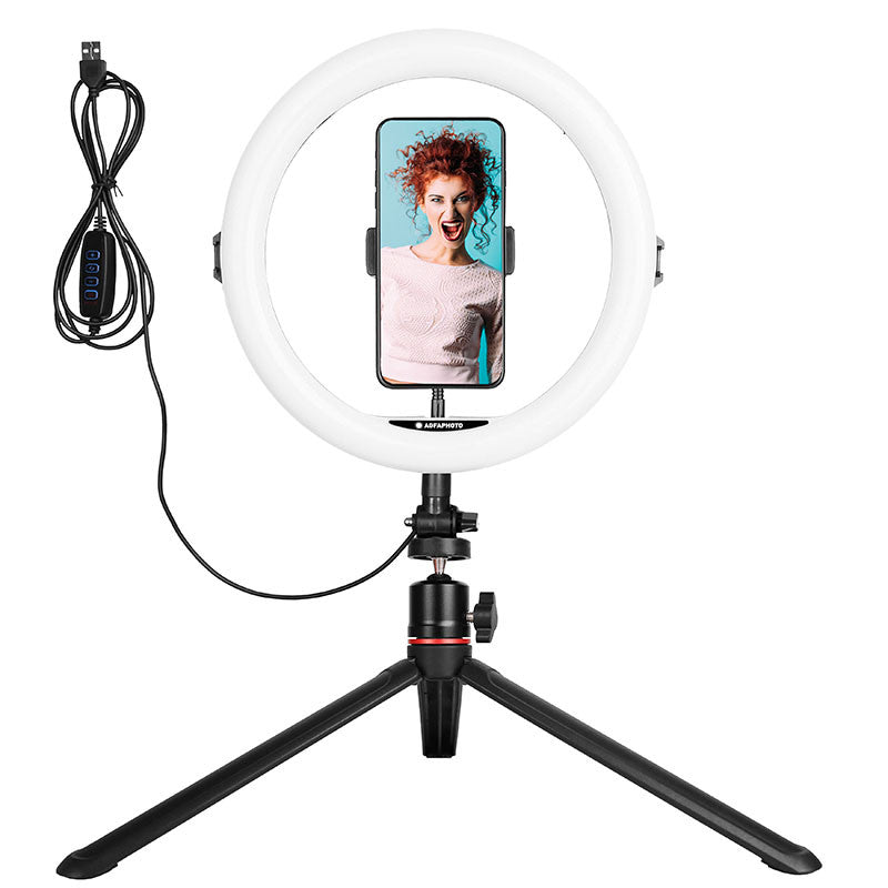 Ring light with stand, USB, AGFA ARL11, 11"