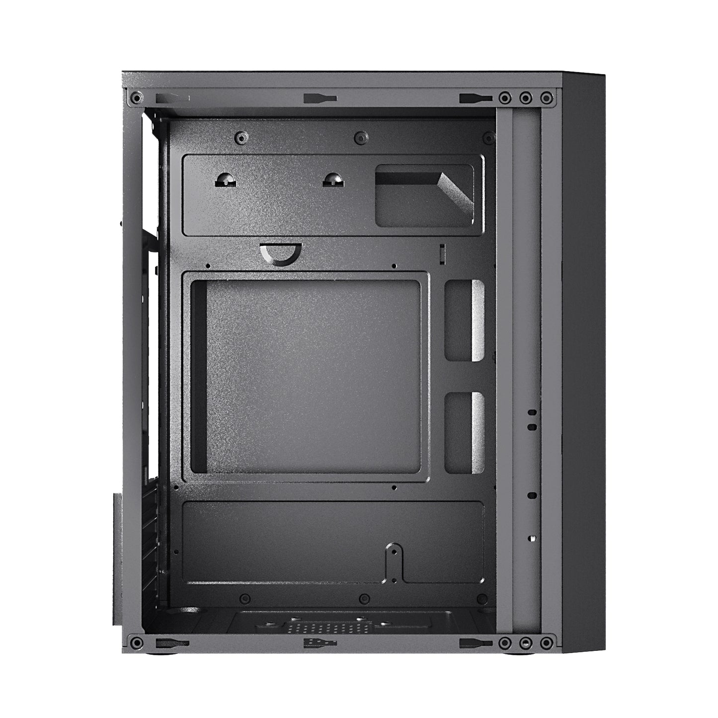 Компьютерный корпус Sbox PCC-05 MicroATX - черный, металл, Mid Tower, M-ATX/ITX, 2x3,5", 1x2,5", без блока питания