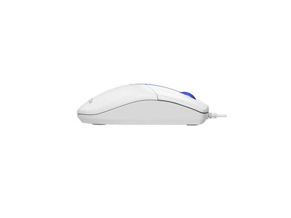 Optical Mouse with 1200 DPI, 3 Buttons, A4Tech N-530S White