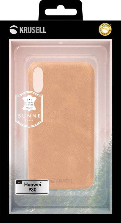 Leather cover Huawei P30 Sunne vintage beige 