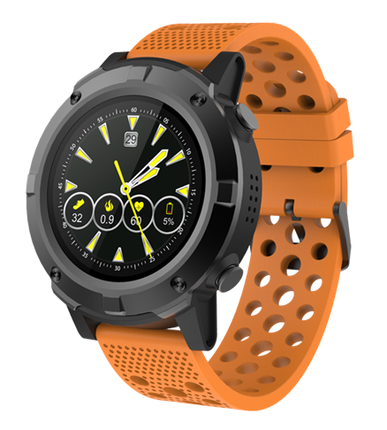 Bluetooth Smart Watch with GPS Denver SW-660, Orange Strap