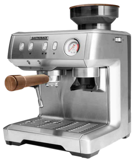 Espresso kafijas automāts ar integrētu dzirnaviņu - Gastroback 42625