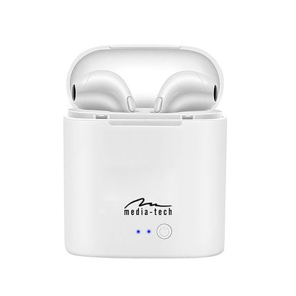 Wireless Bluetooth Headphones White - Media-Tech MT3589W R-Phones TWS