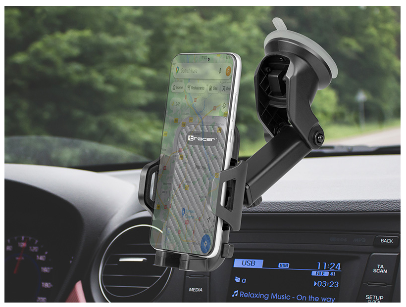 Car phone holder Tracer 46871 U33 telescopic with suction cup