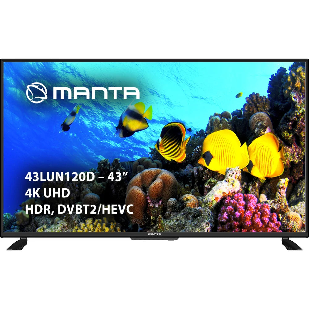 43" 4K UHD TV, Manta 43LUN120D