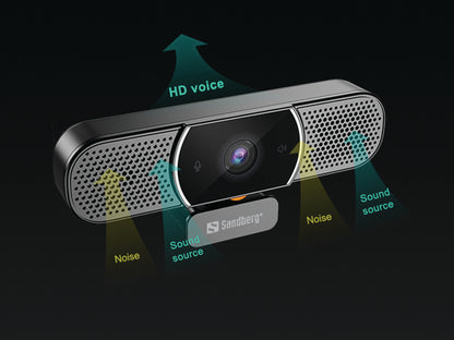 Sandberg 134-37 All-in-1 Webcam 2K HD