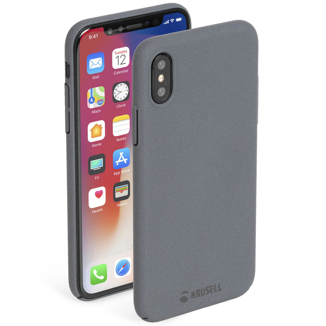 Чехол-конверт для iPhone X/XS Grey Krusell Sandby 