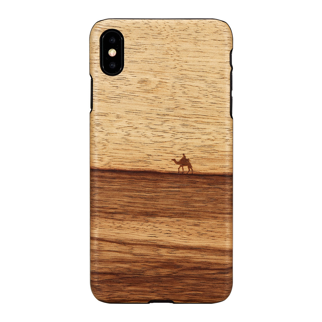 Чехол для iPhone XS Max из натурального дерева терра-черный, MAN&amp;WOOD