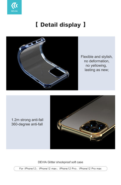Aizsargmaciņš ar Spīdumiem un 360° Aizsardzību iPhone 12 mini, Devia