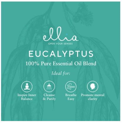 Ellia ARM-EO15EUC-WW Eucalyptus 100% Pure Essential Oil - 15ml