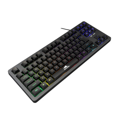 Baracuda Krill Black US spēļu klaviatūra ar RGB apgaismojumu BGK-01114