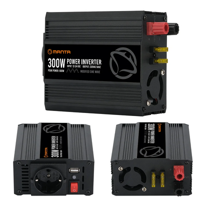 Power converter 300W DC to AC, Manta MPI300M